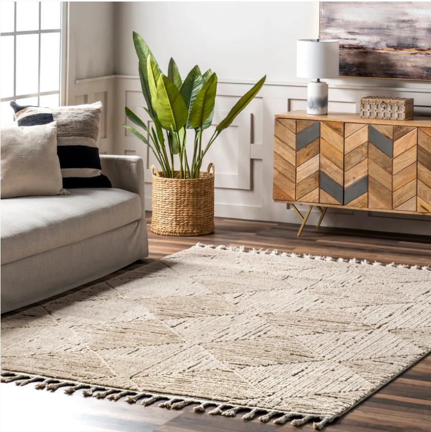 Nogy Tera Rug – Soft Geometry in Serene Neutrals - NOGY