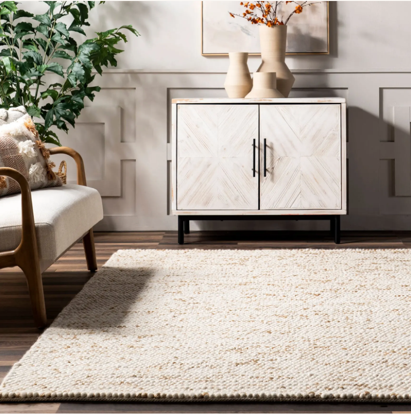 Nogy Tama Rug - Blend in Speckled Natural Ivory - NOGY