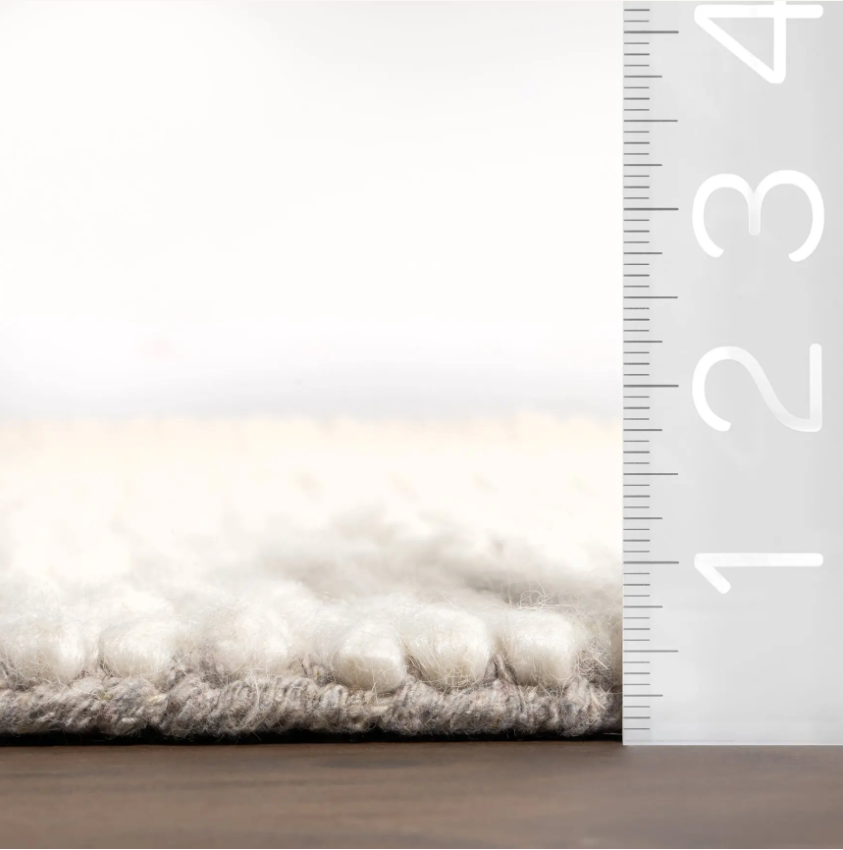 Nogy Yui Rug - Wool-Cotton Blend with Soft, Chunky Texture - NOGY