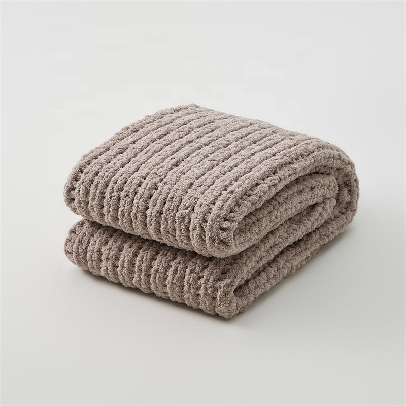 Nogy “Nami” Chenille Knit Blanket - NOGY
