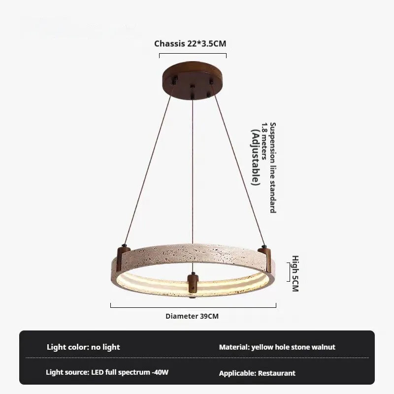 Nogy Modern Round Chandelier Living Room, Bedroom, Ring Decorative Dining Table Light
