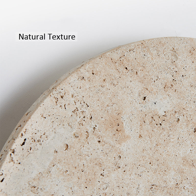 Nogy Natural Stone Round Wall Light Indoor Decorative Lighting, Ideal for Dining Room - NOGY