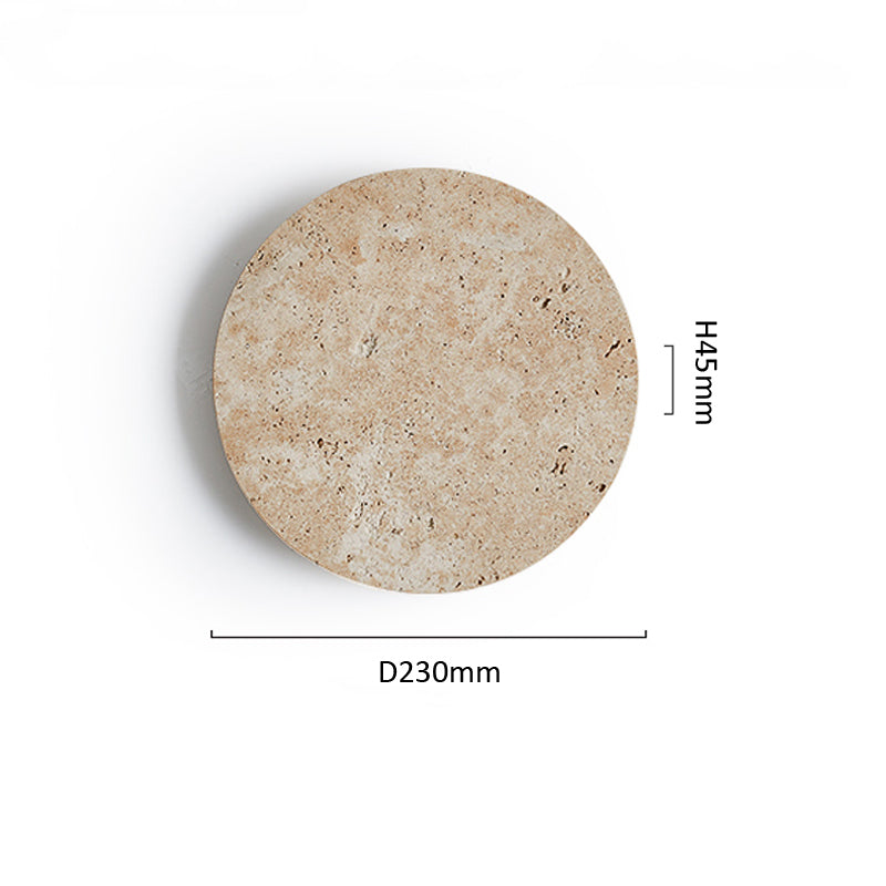 Nogy Natural Stone Round Wall Light Indoor Decorative Lighting, Ideal for Dining Room - NOGY