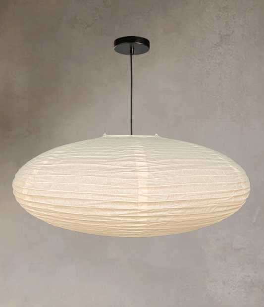 NOGY Paper Lantern ( No Bulb INCLUDED) • Japanese Pendant Lamp • Ceiling Paper Lamp Shade • White Paper Lantern (Ceiling) - NOGY