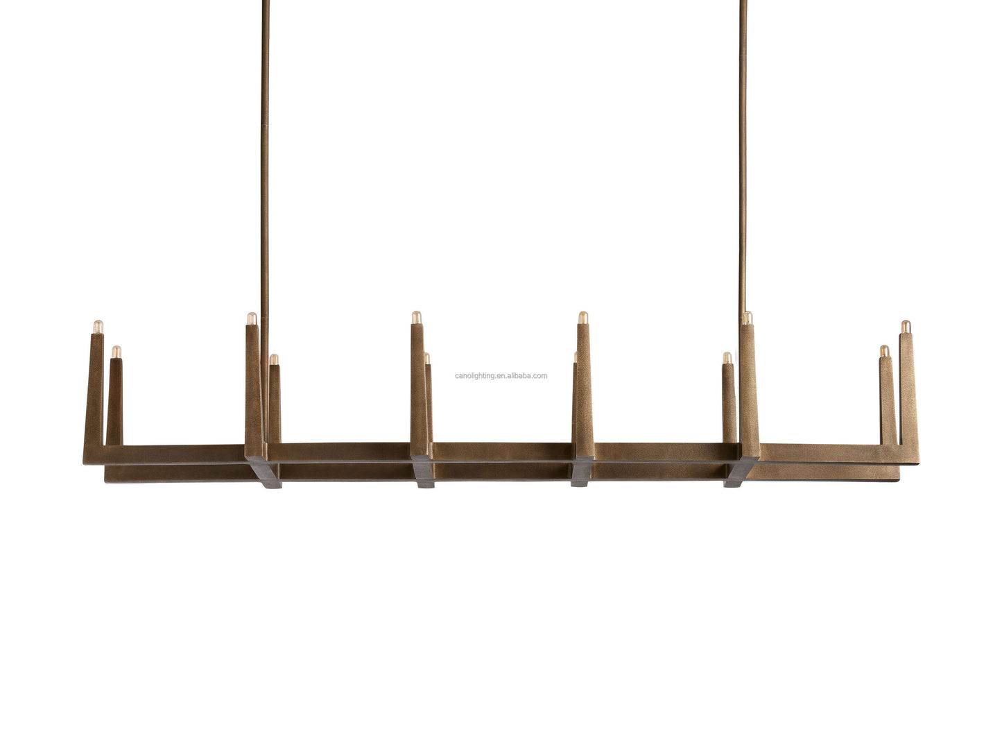 Nogy Zen Axis – Minimalist Japandi Brass Chandelier - NOGY
