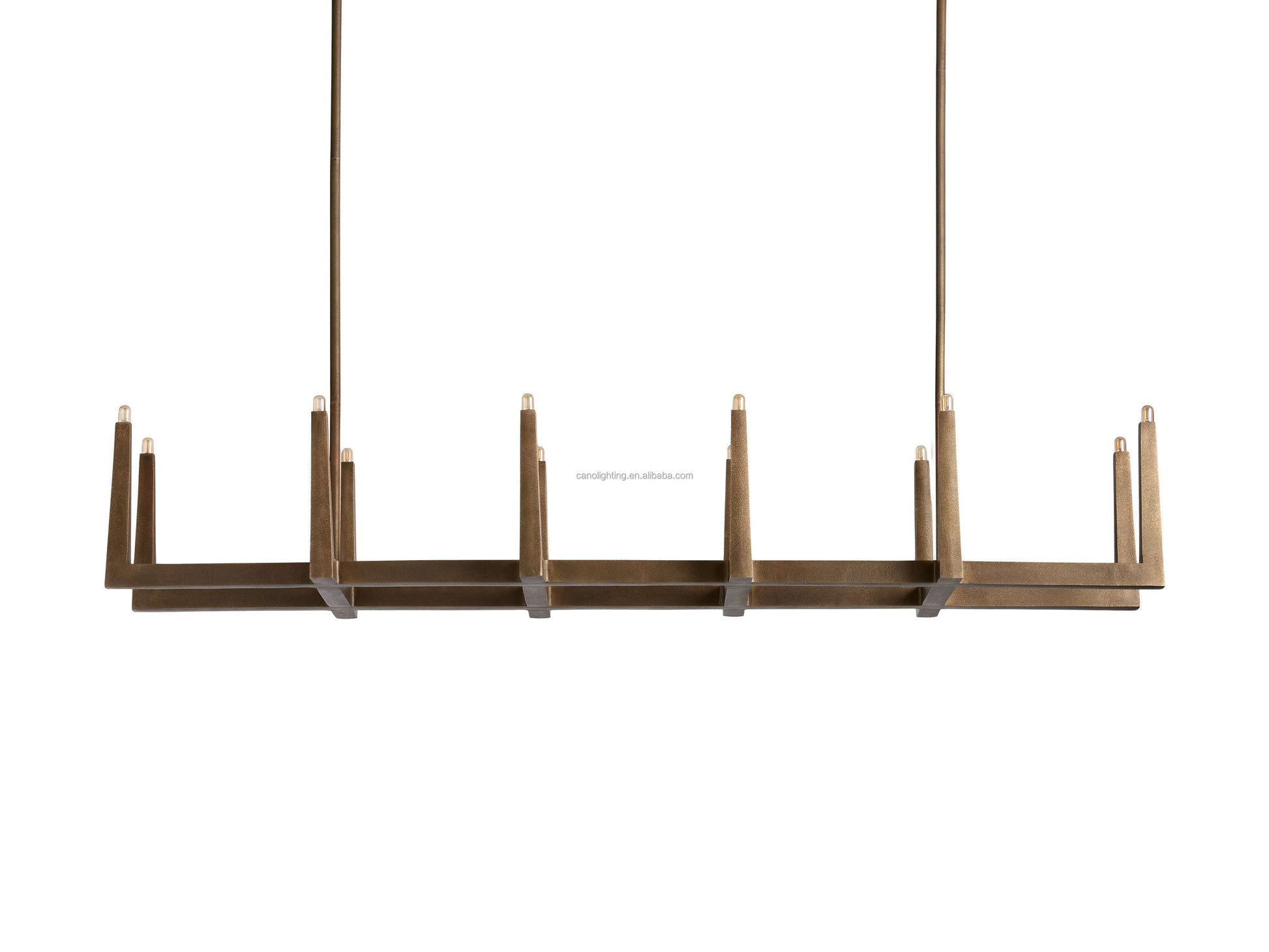 Nogy Zen Axis – Minimalist Japandi Brass Chandelier - NOGY