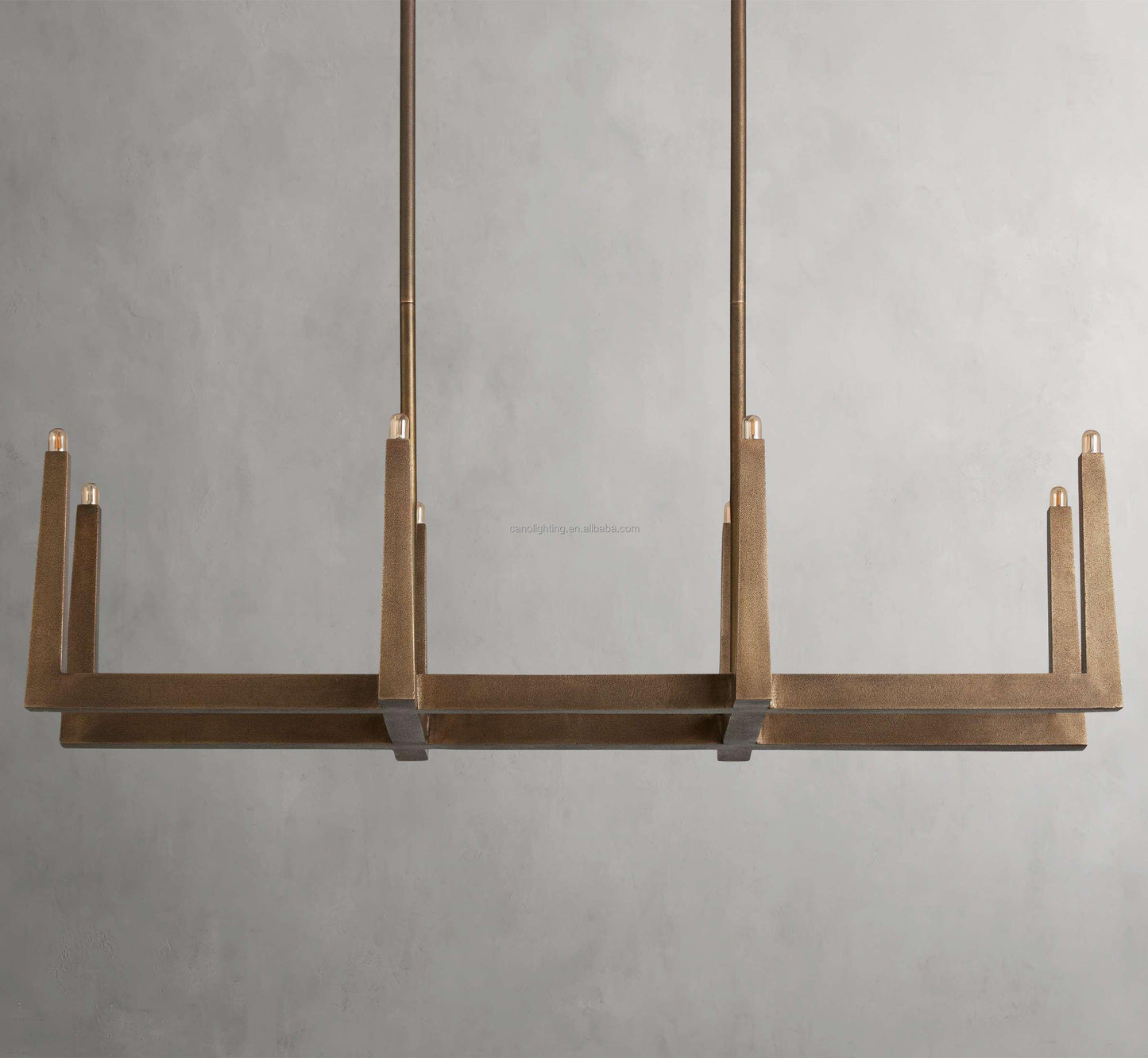 Nogy Zen Axis – Minimalist Japandi Brass Chandelier - NOGY