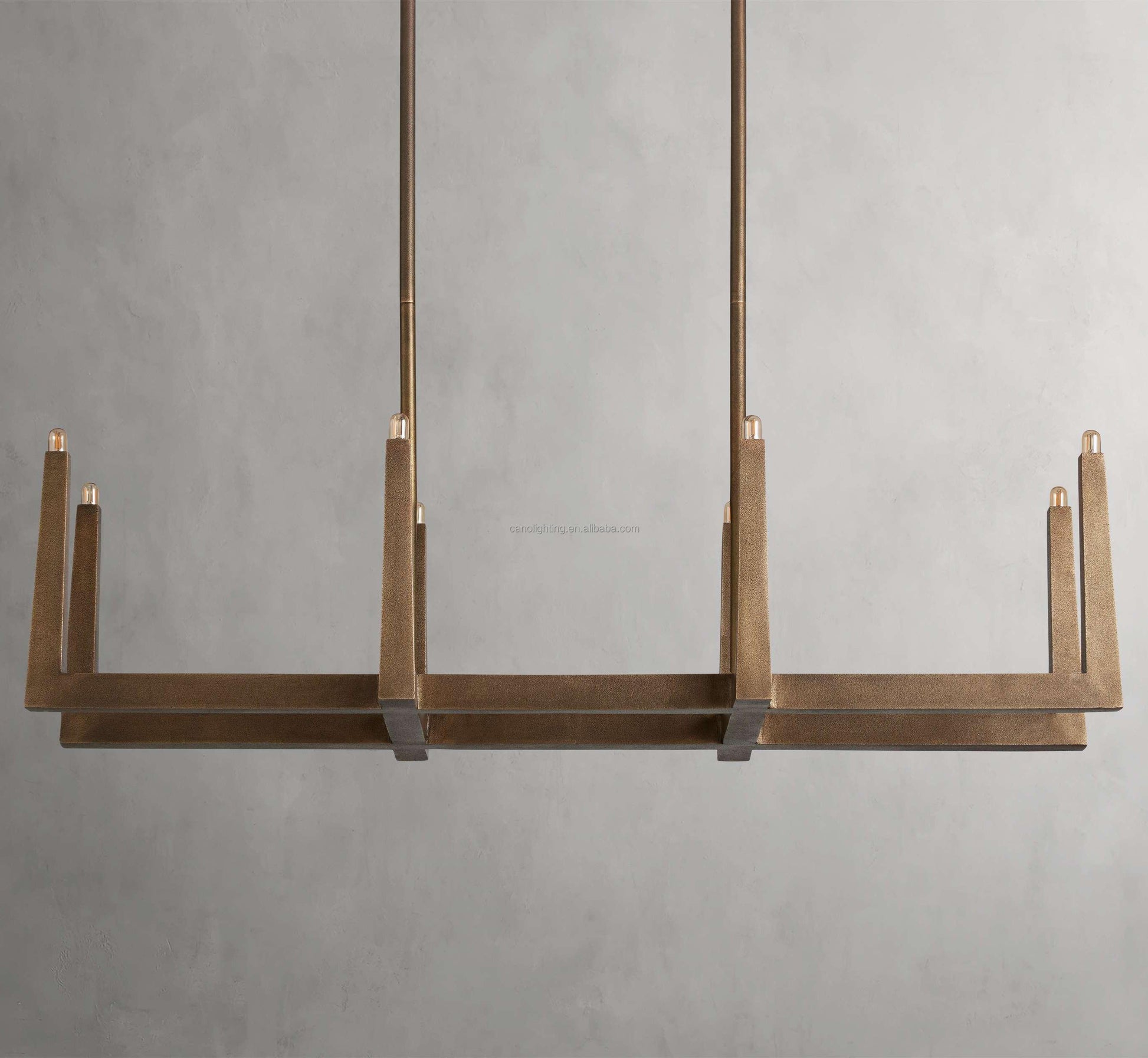 Nogy Zen Axis – Minimalist Japandi Brass Chandelier - NOGY
