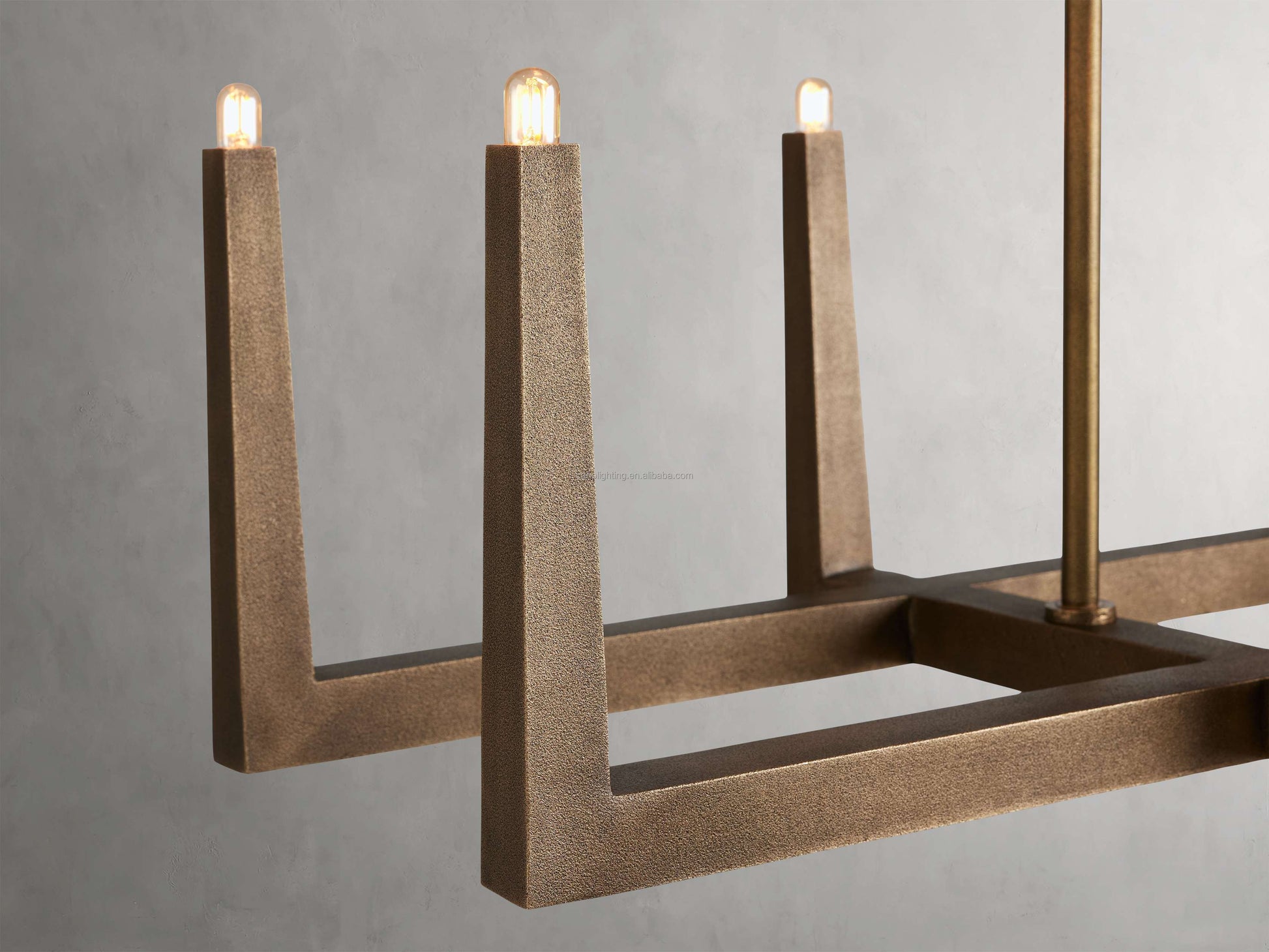 Nogy Zen Axis – Minimalist Japandi Brass Chandelier - NOGY