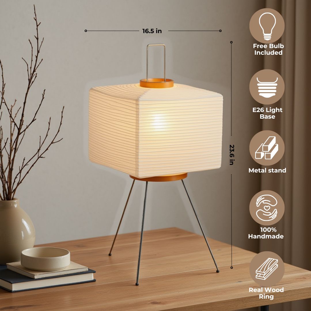 Nogy Asian - Japanese Floor Lamp - Square - NOGY