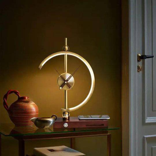 NOGY Clock Desk Lamp with Wireless Charger • Wireless Charger Lamp with Analog Clock • Analog Desk Clock LED Lamp Wireless Charger • Home Office Desk Lamp - NOGY