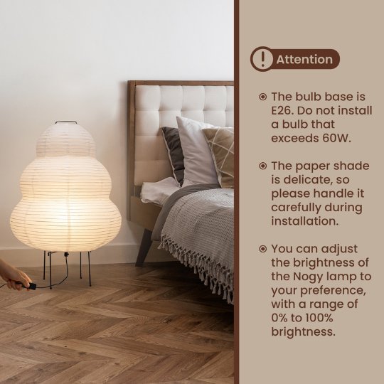Noguchi style floor lamp hotsell
