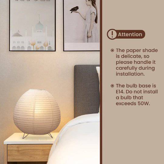 NOGY Mini Paper Lamp • Rice Paper Table Lamp (Mini) - NOGY
