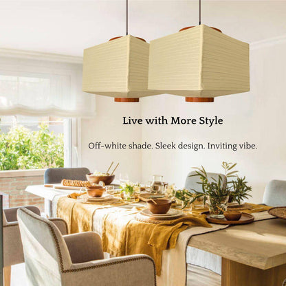 Paper Lamp Shade Rectangular - Perfect for Home Decor, Easy Installation - NOGY